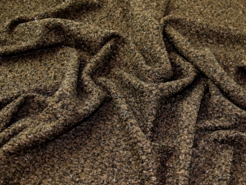 Boiled Wool Knit Deadstock - Chocolate