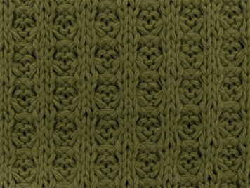 British Knitted Cotton Interlock Jersey Fabric - Moss Green