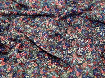 Cotton Lawn Maya Floral Design on Cotton Dressmaking Fabric in Pink METRE 