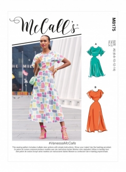 McCalls Sewing Pattern 8180 (A5) - Misses Tops, FREE Delivery Available