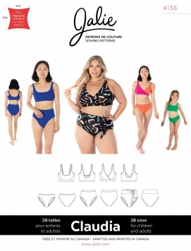 Sewing Pattern Jalie 3668 - VALÉRIE - Swim Shirt / Rashguard