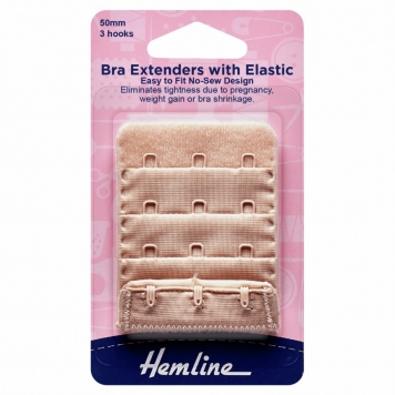 Hemline Bra Back Expander Extender 19mm 1 Hook Black – Homecraft Textiles