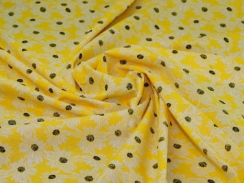 Bright Sunflowers on Cobalt 100% Cotton Fabric -MZ0002SF