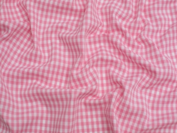 Candy Pink 1/4 Gingham Fabric - Carolina Gingham from Robert Kaufman -  100% COTTON Fabric, Pink Gingham, QUILTING Fabric, Apparel Fabric