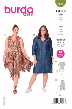 BUR6023  Burda Style Pattern 6023 Misses' Dress and Blouse
