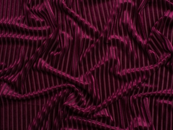 Stretch Velvet Knit Fabric, Deep Burgundy • Promenade Fine Fabrics