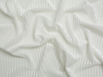 Ivory Rib Knit Fabric by the Yard Super Soft 2 Way Stretch Ivory