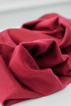 Strawberry Red Hand-dyed 100% Organic Cotton Velvet Fabric – fiddlestix  designs