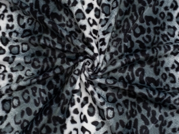 Blue Stretch Leopard Sequin on Mesh – Trap Fabricks