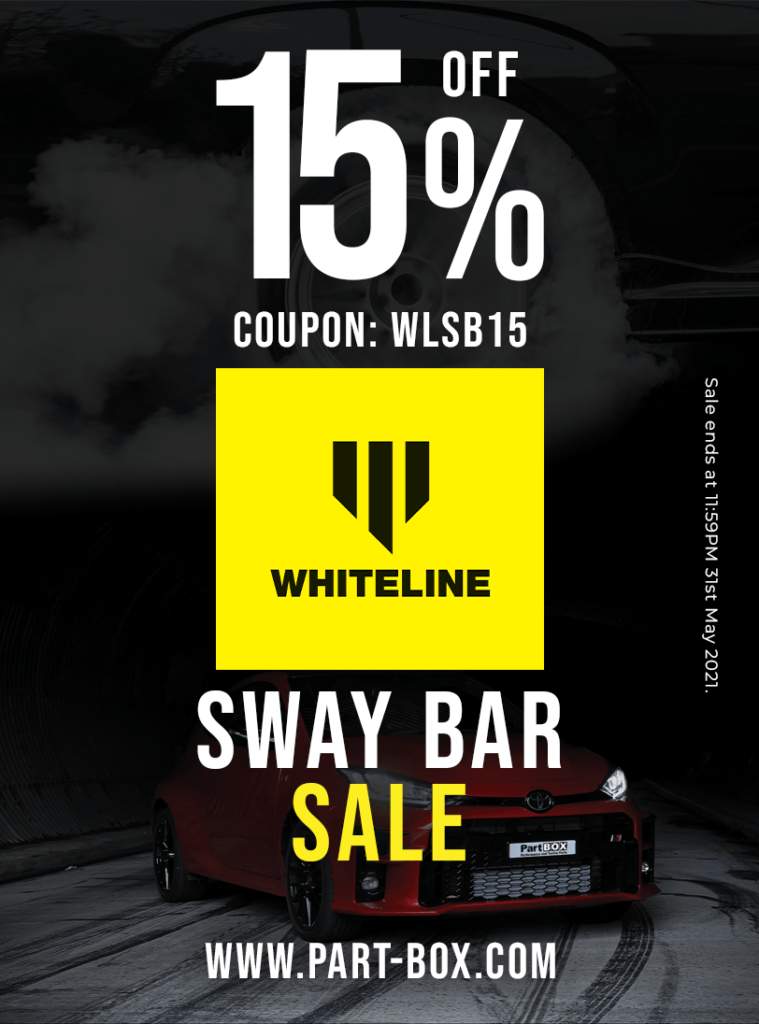 Whiteline 15 Off Sway Bar Sale Part Box