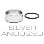 Knob Trim Ring Silver Anodized