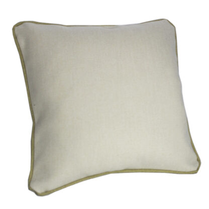 Arran Ivory Scatter Cushion with Contrast Piping