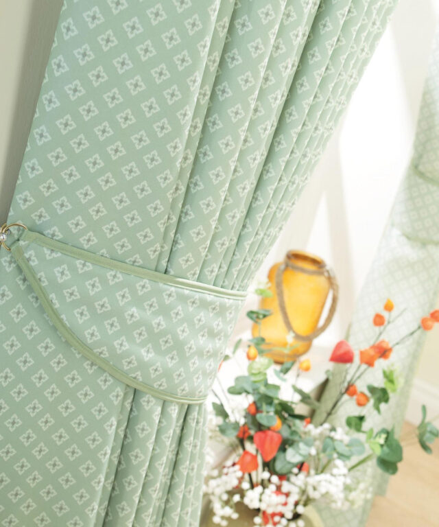 Carnaby - Mint, Pencil Pleat Curtains