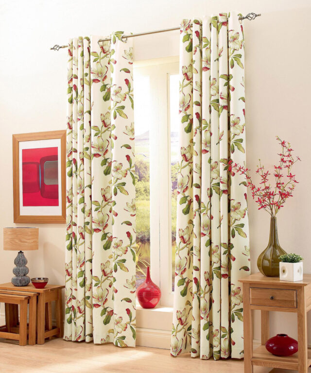 Magnolia Gardens - Chintz, Eyelet Curtains