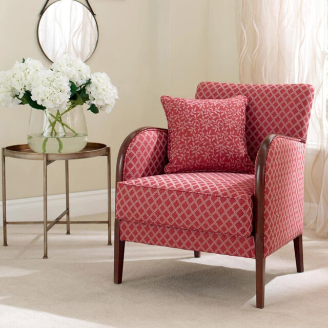 Ascott Trellis Chair - Bordeaux, Reupholstery