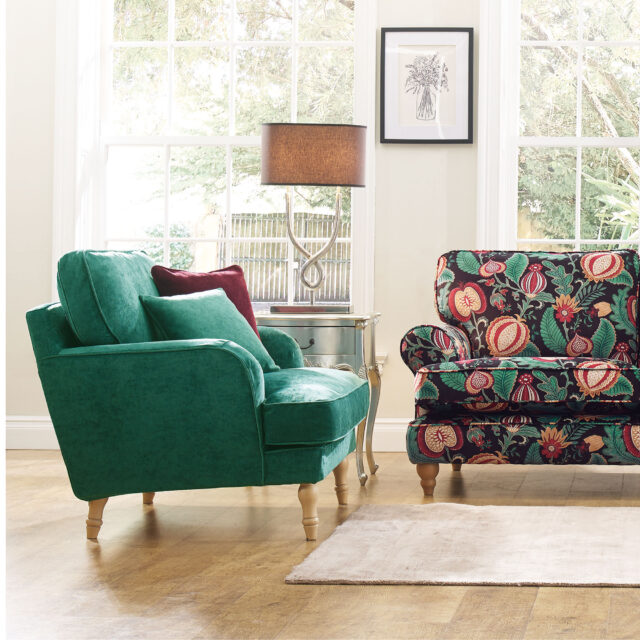 Cardinal - Emerald, Reupholstered chair