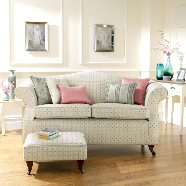 Chatsworth Trellis - Wedgwood, Traditional Loose Covers