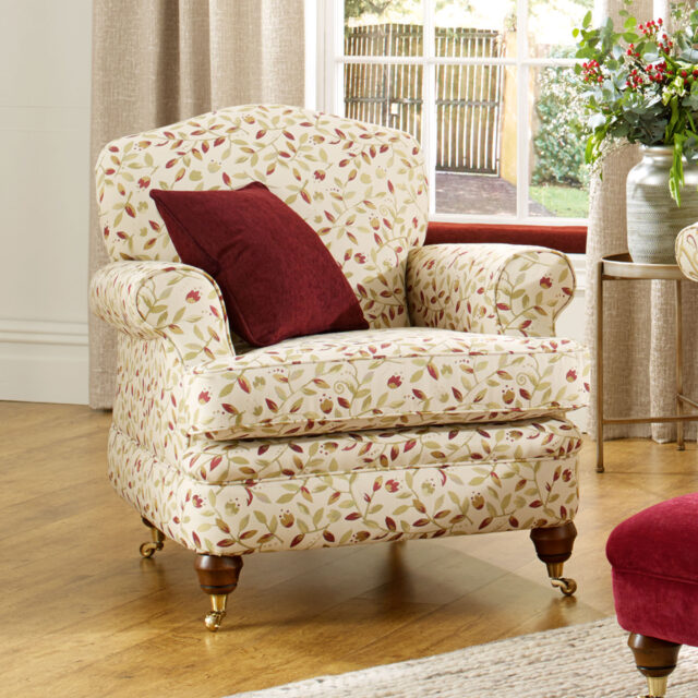 Faremont Leaf - Ruby, Reupholstery