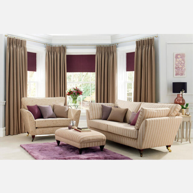 Mandalay Stripe - Oatmeal, Reupholstery