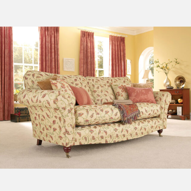Summer Palace Scroll - Honey/Terracotta, Reupholstery