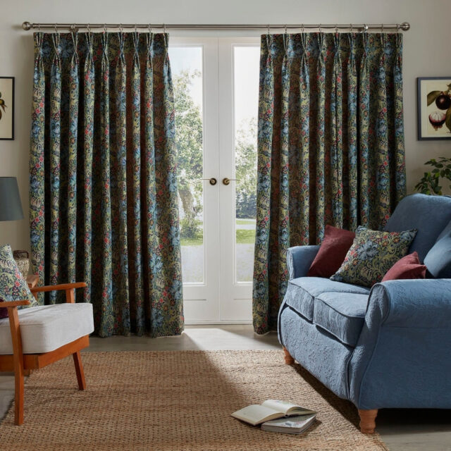 GOLDEN LILY TAPESTRY - DENIM