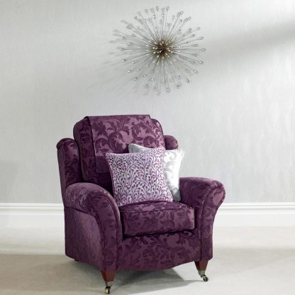Mayfair Floral - Mulberry, Reupholstery