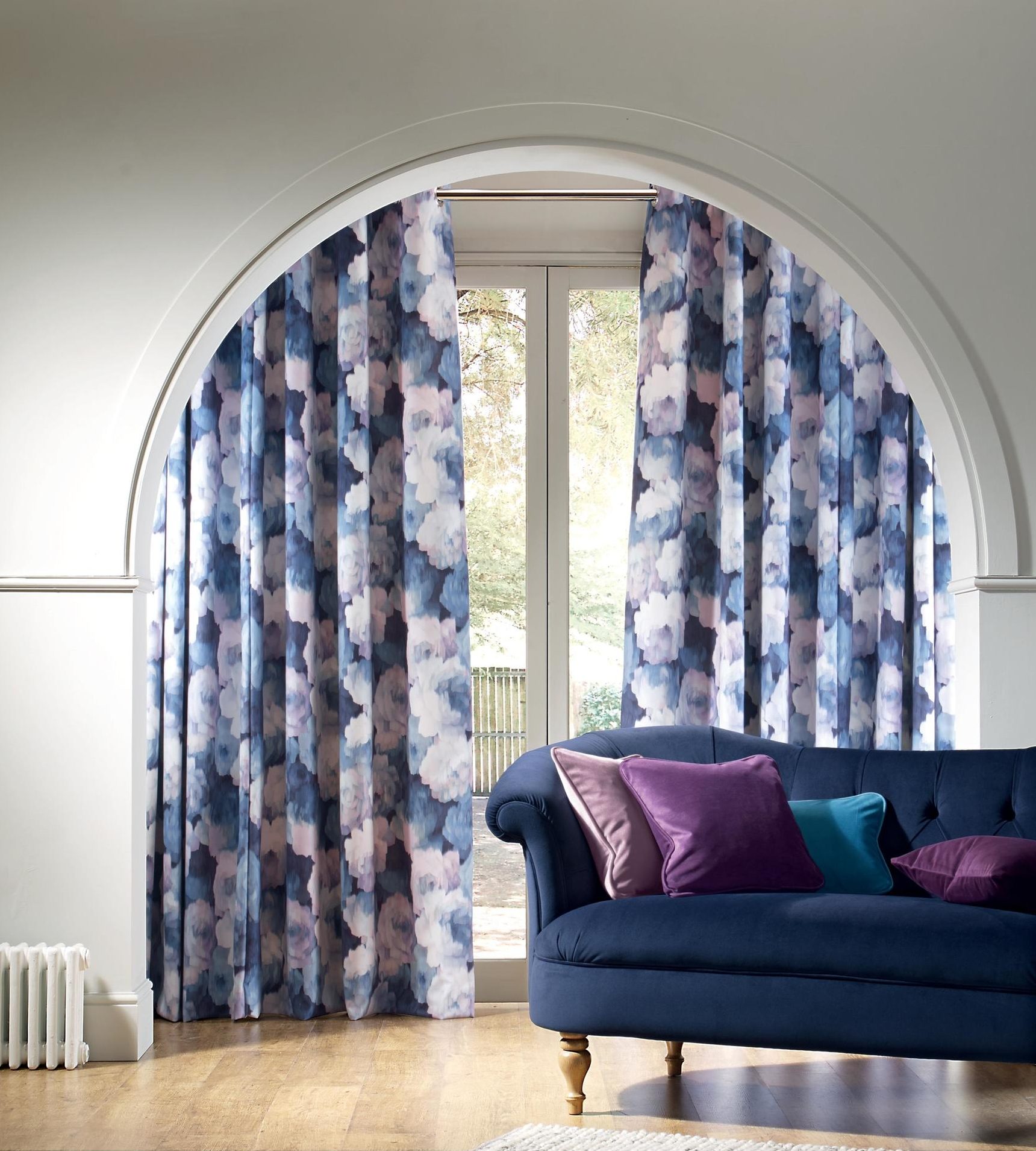 Secrecy - Bluebell made to measure curtains