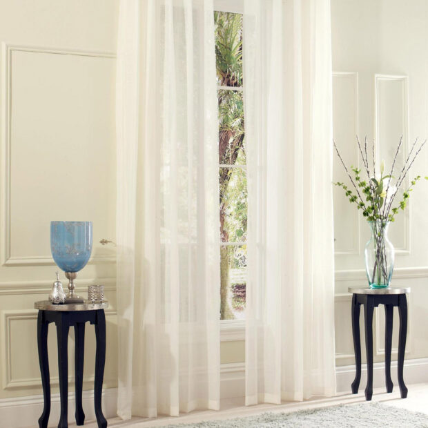 Anais - Marble, Eyelet Voile Curtains