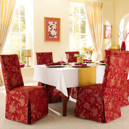 Mandalay - Rich Terracotta, Designer Dining Chair covers